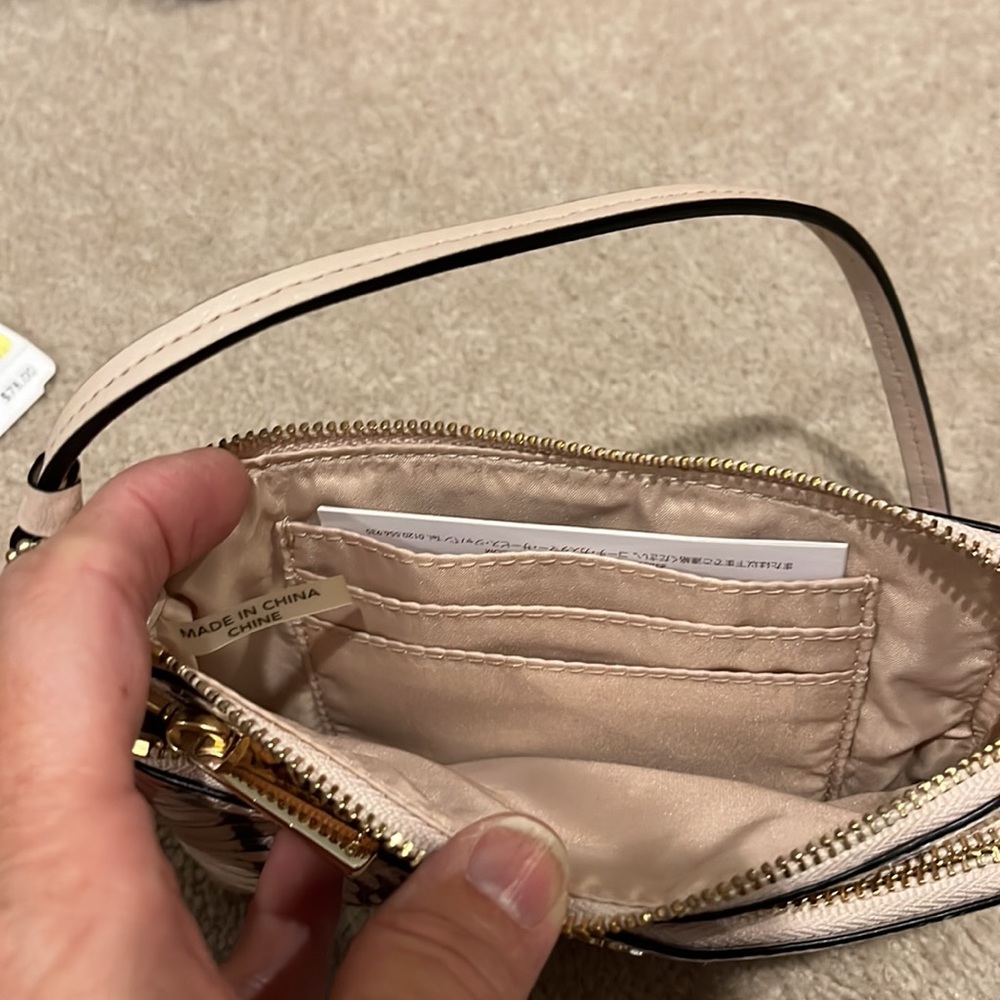 Euc Coach Madison Double Corner Zip Python Wristl… - image 4